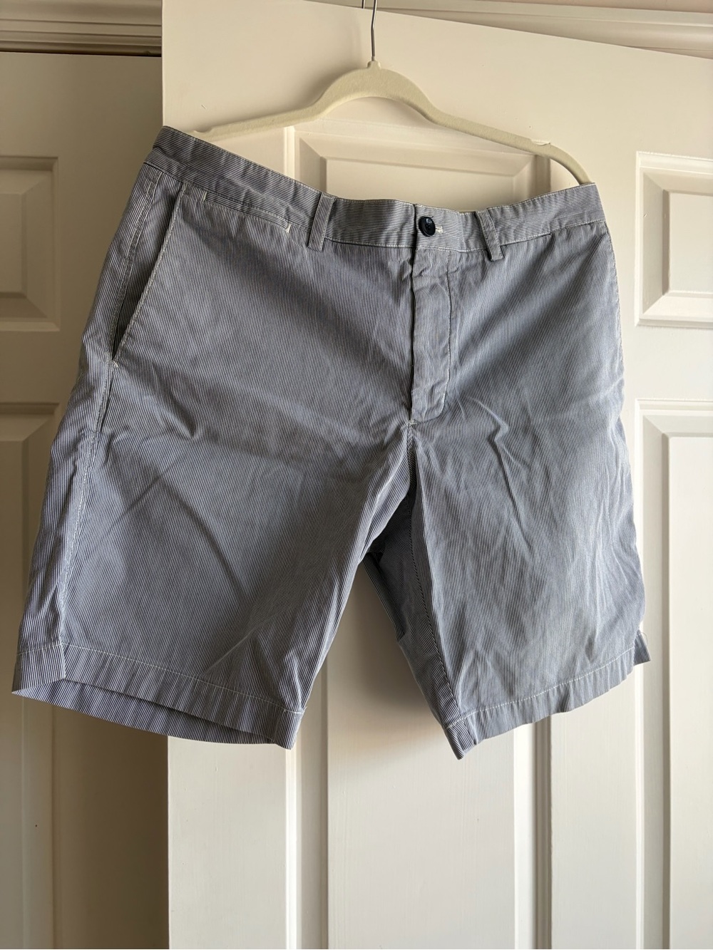 Men's Casual Light blue striped Chino Shorts